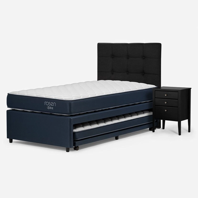 ROSEN DIVAN CAMA UPLINE 1,5 PLAZAS CON MUEBLES ISSEY - 3