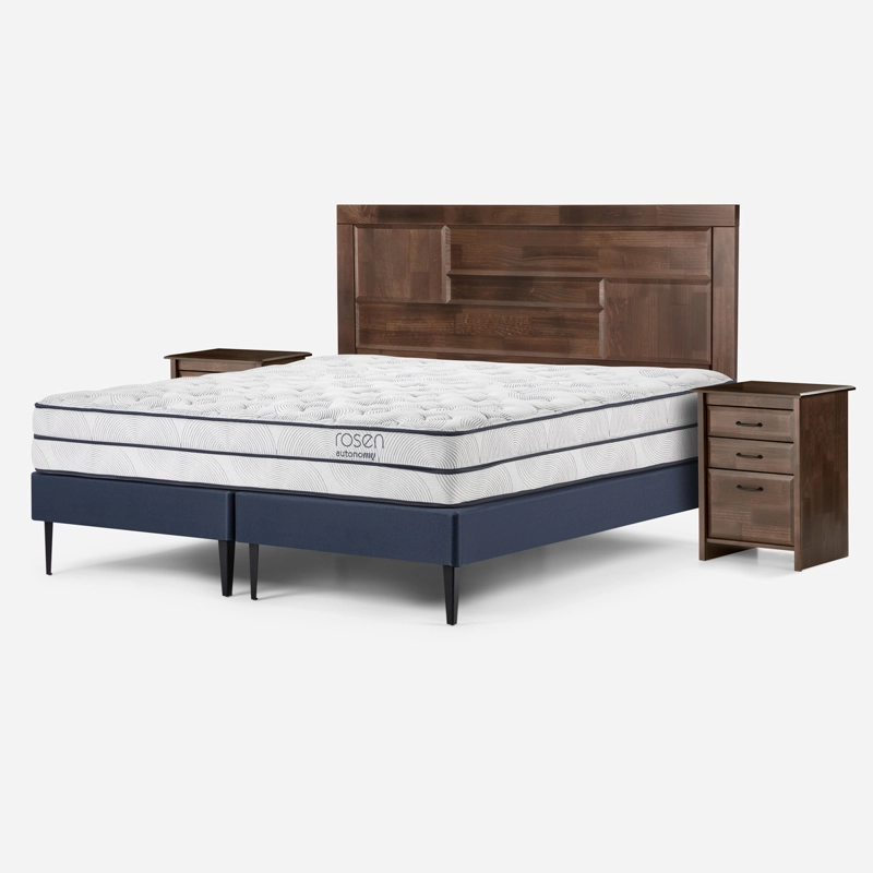 CAMA EUROPEA ROSEN AUTONOMY SKY 2 PLAZAS + MUEBLES DOLCE - 6