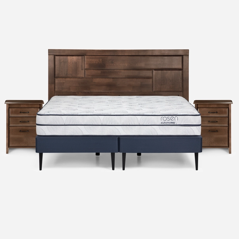 CAMA EUROPEA ROSEN AUTONOMY SKY KING + MUEBLES DOLCE - 1