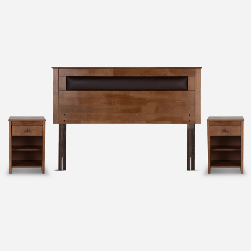 CAMA EUROPEA ROSEN  INDIE 2 PLAZAS BD + MUEBLES FERRARA - 2