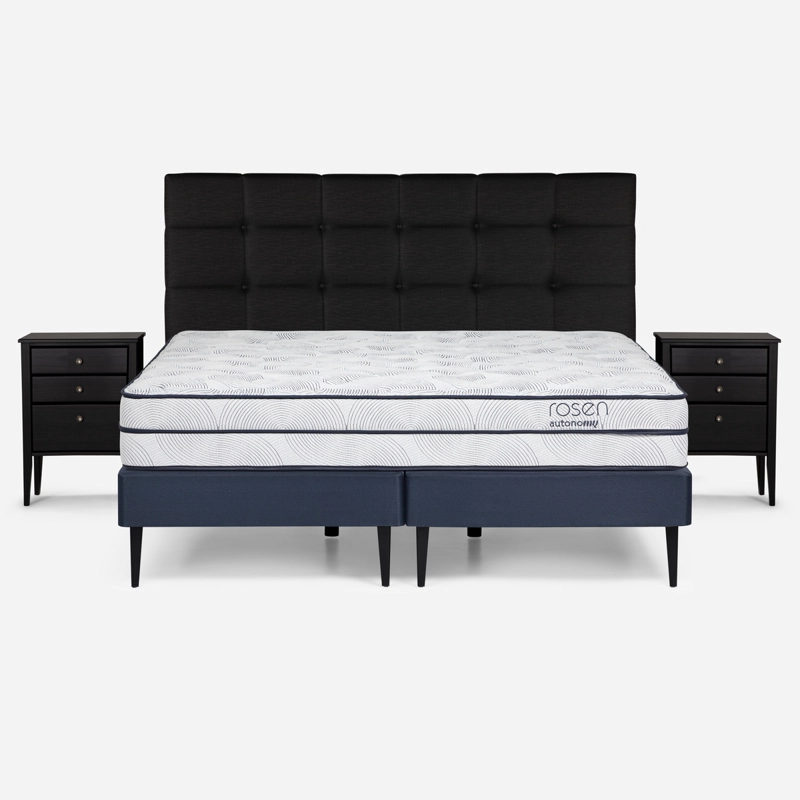 CAMA EUROPEA AUTONOMY SKY KING + MUEBLES ISSEY GRAFITO - 1
