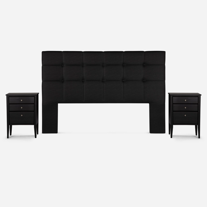 CAMA EUROPEA AUTONOMY SKY KING + MUEBLES ISSEY GRAFITO - 2