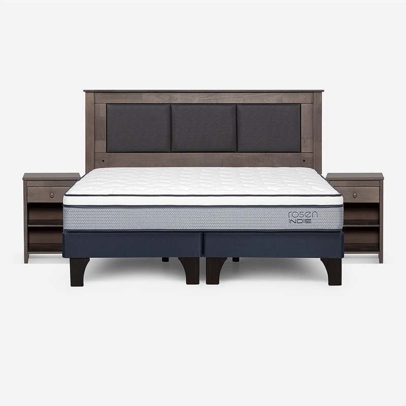 CAMA INDIE KING + RESPALDO RACHEL Y VELADOR FERRARA - 1