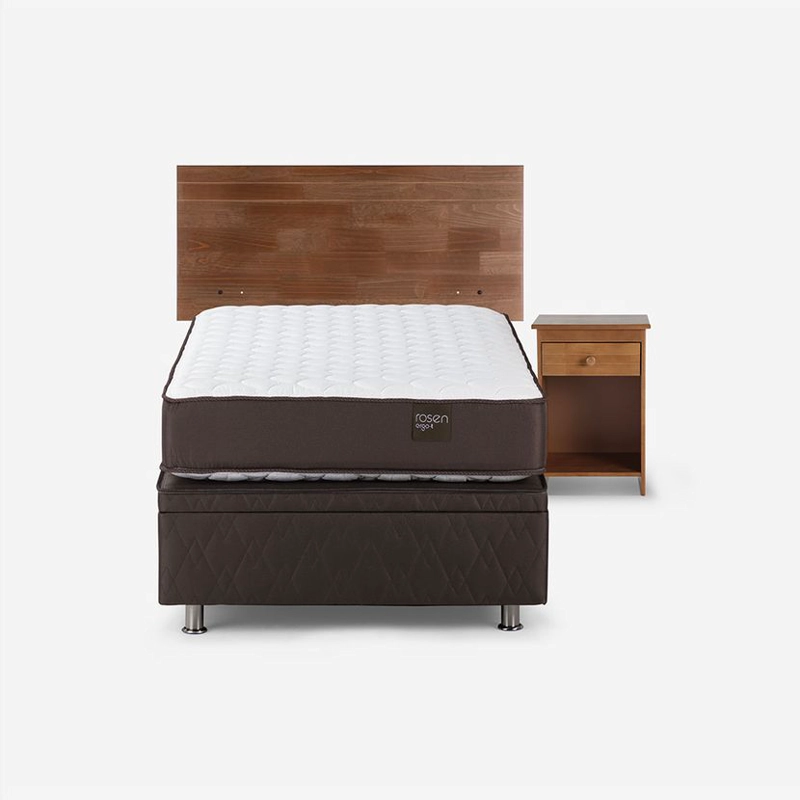 BOXET ERGO T NEW 1,5 PLAZAS 105X200CM+MUEBLES TABOR CARAMELO - 1