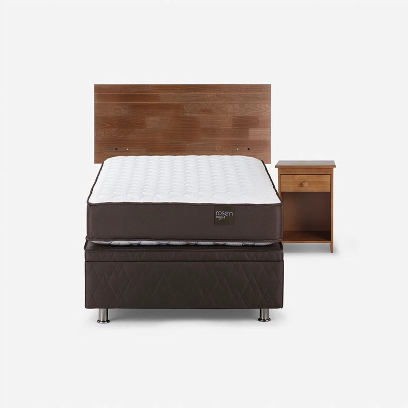 BOXET ERGO T NEW 1 PLAZA 90X200 CM + MUEBLES TABOR CARAMELO - 1