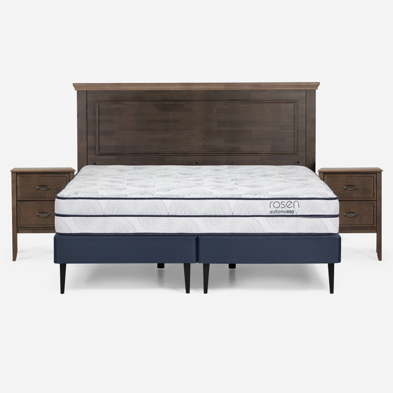 CAMA EUROPEA ROSEN AUTONOMY SKY 2 PLAZAS + MUEBLES ANNA - 1