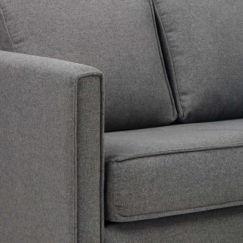 SOFA CAMA LIDO 1,5 CUERPOS TELA GRIS - 4