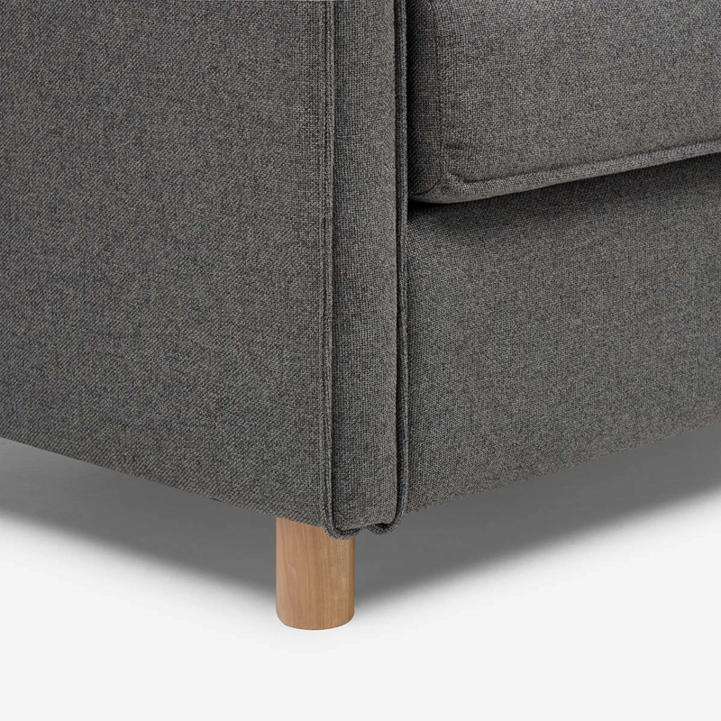 SOFA CAMA LIDO 1,5 CUERPOS TELA GRIS - 5