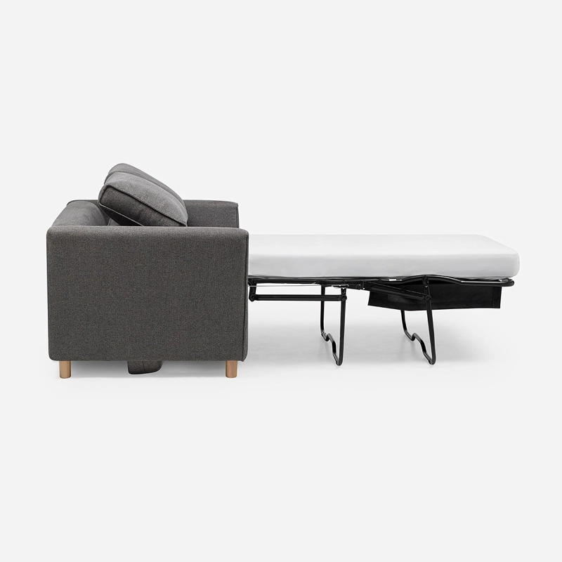 SOFA CAMA LIDO 1,5 CUERPOS TELA GRIS - 6