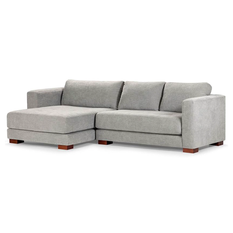 SOFA SECCIONAL ROSEN COPELAND IZQUIERDO TELA GRIS - 1
