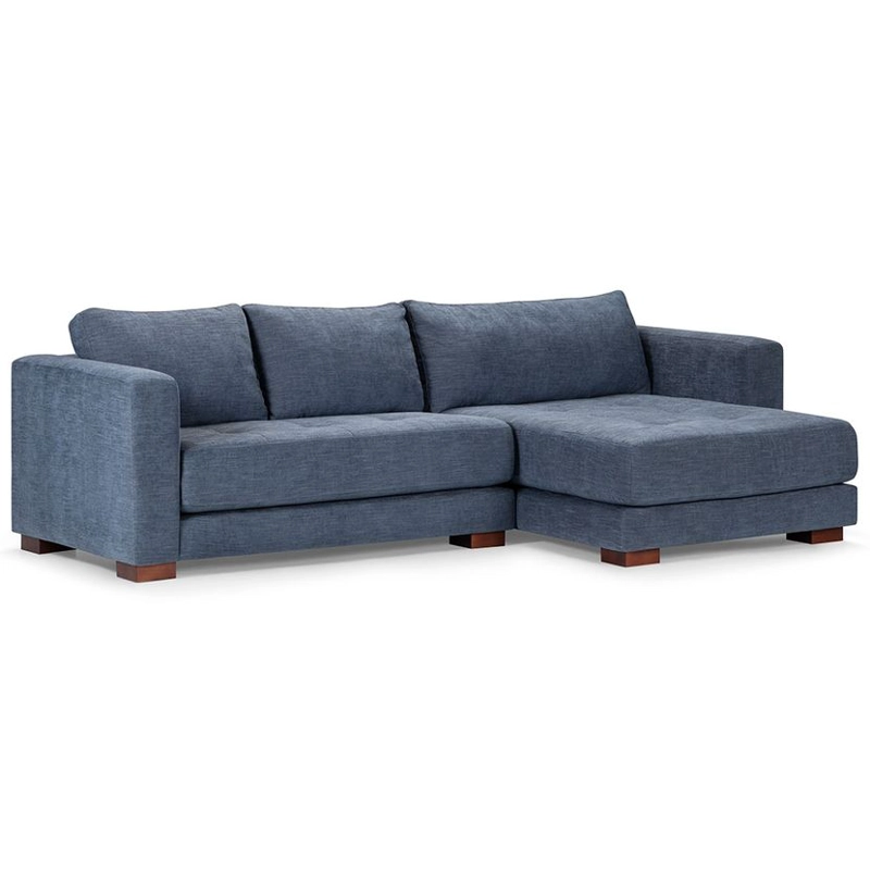 SOFA SECCIONAL ROSEN COPELAND DERECHO TELA INDIGO - 1
