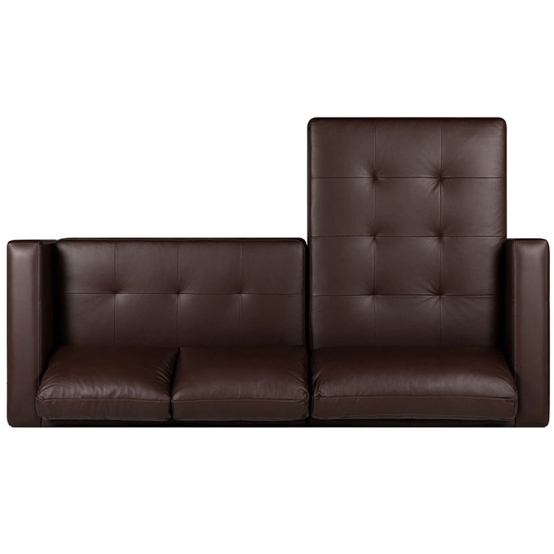 SOFA SECCIONAL ROSEN COPELAND IZQUIERDO CUERO MARRON - 4
