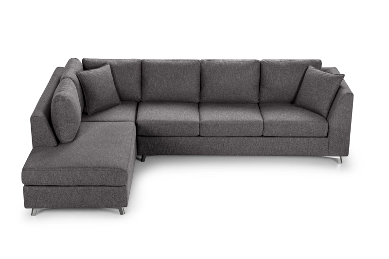 SOFA SECCIONAL ROSEN CARTER IZQUIERDO TELA CHARCOAL - 2