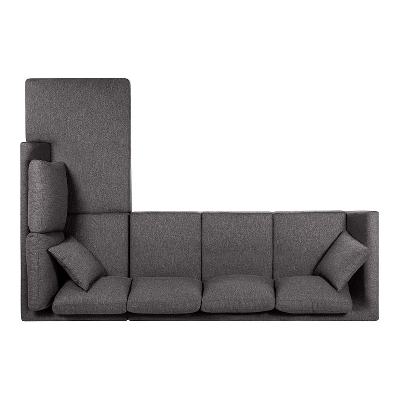 SOFA SECCIONAL ROSEN CARTER DERECHO COLOR CHARCOAL - 5