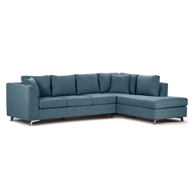 SOFA SECCIONAL ROSEN CARTER DERECHO TELA DENIM - 1