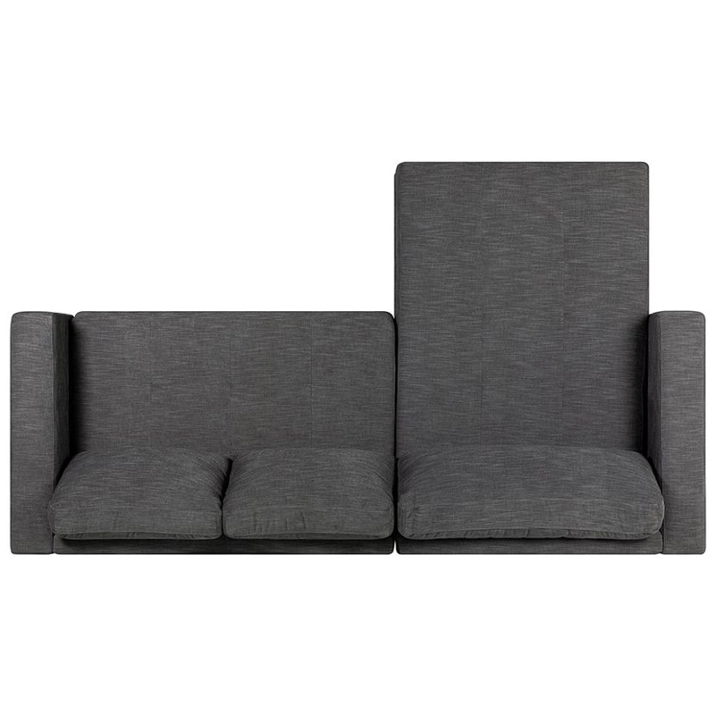 SOFA SECCIONAL ROSEN COPELAND IZQUIERDO TELA GRAFITO - 4