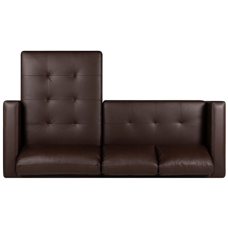 SOFA SECCIONAL ROSEN COPELAND DERECHO CUERO MARRON - 4