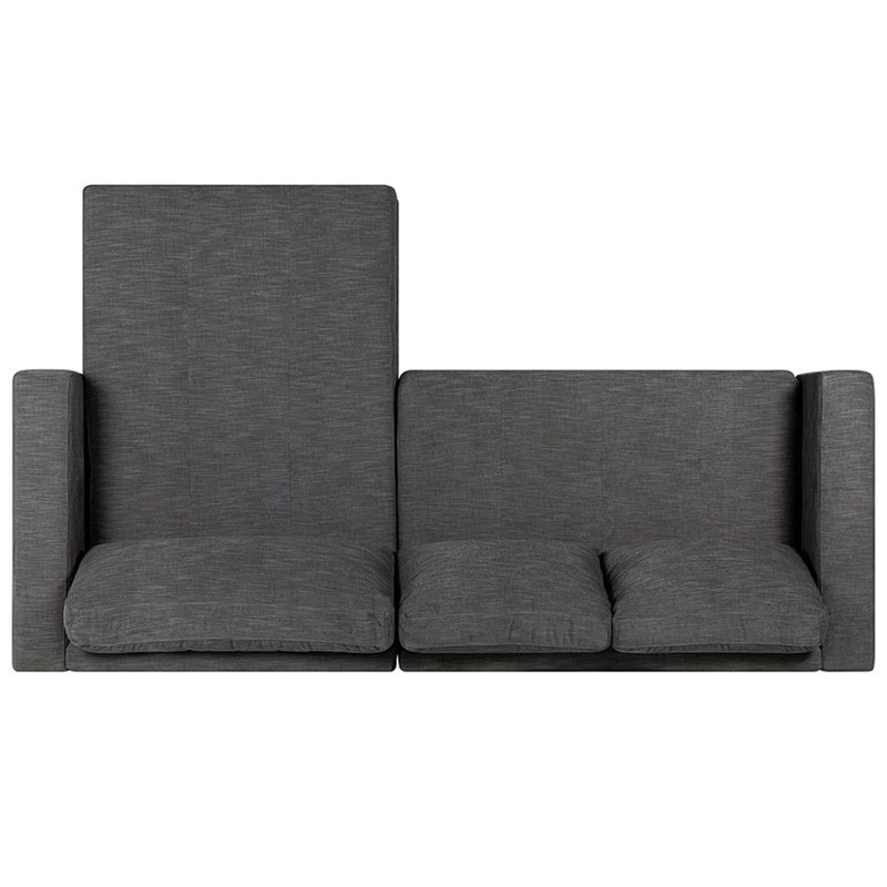 SOFA SECCIONAL ROSEN COPELAND DERECHO TELA GRAFITO - 4