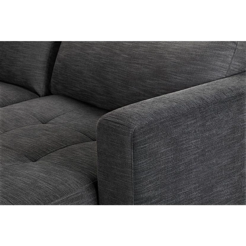 SOFA SECCIONAL ROSEN COPELAND DERECHO TELA GRAFITO - 6