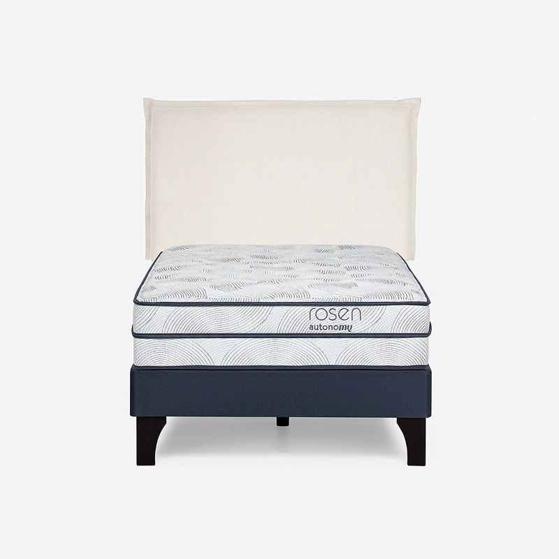 CAMA AUTONOMY SKY 1.5 PLAZAS MADERA + RESPALDO MAURA - 1