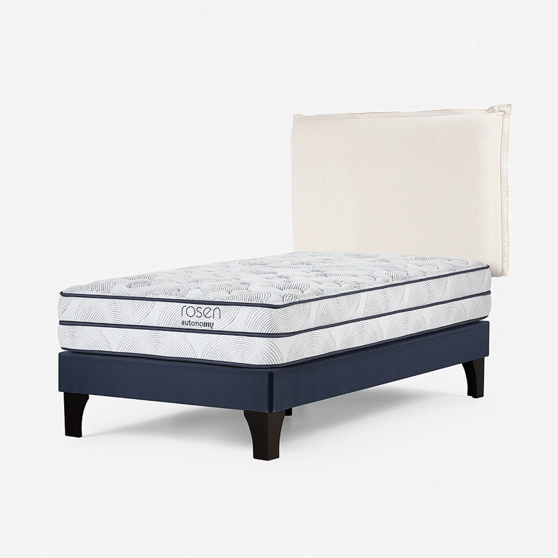 CAMA AUTONOMY SKY 1.5 PLAZAS MADERA + RESPALDO MAURA - 6
