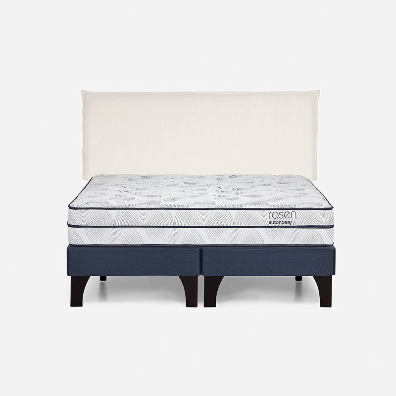 CAMA AUTONOMY SKY 2 PLAZAS MADERA + RESPALDO MAURA - 1
