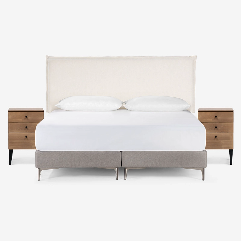 SET DE MUEBLES RESPALDO MAURA KING + VELADORES PAUL - 2