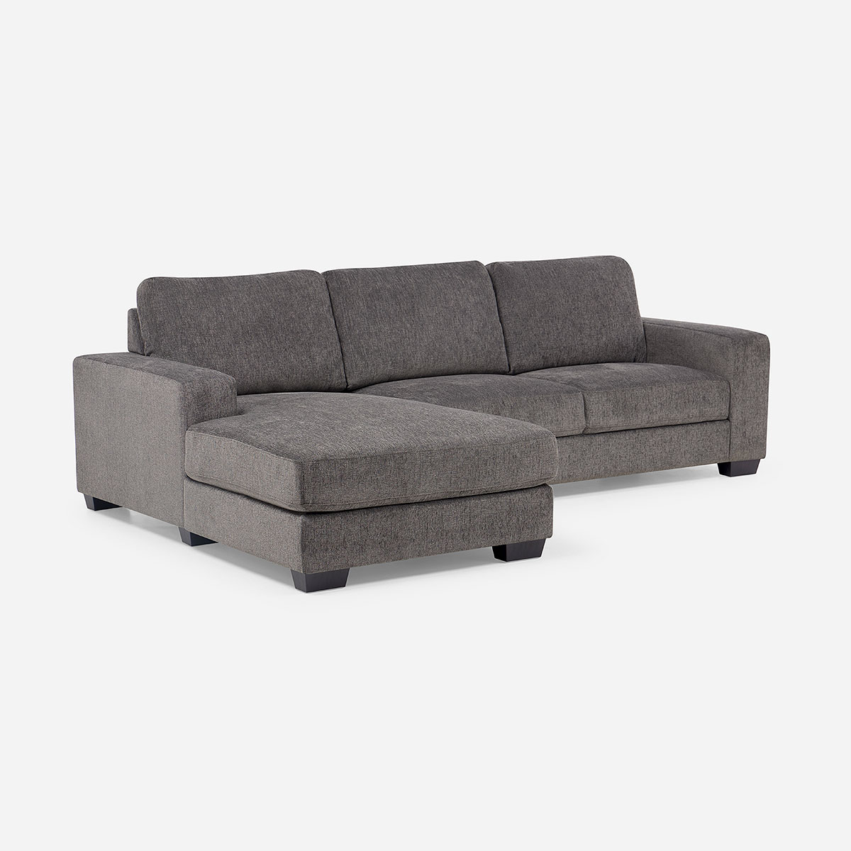 SOFA SECCIONAL SULLIVAN IZQUIERDO TELA GRIS - 1