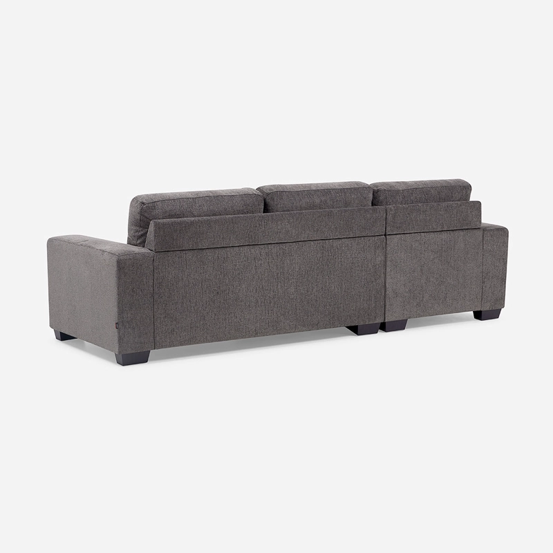 SOFA SECCIONAL SULLIVAN IZQUIERDO TELA GRIS - 4