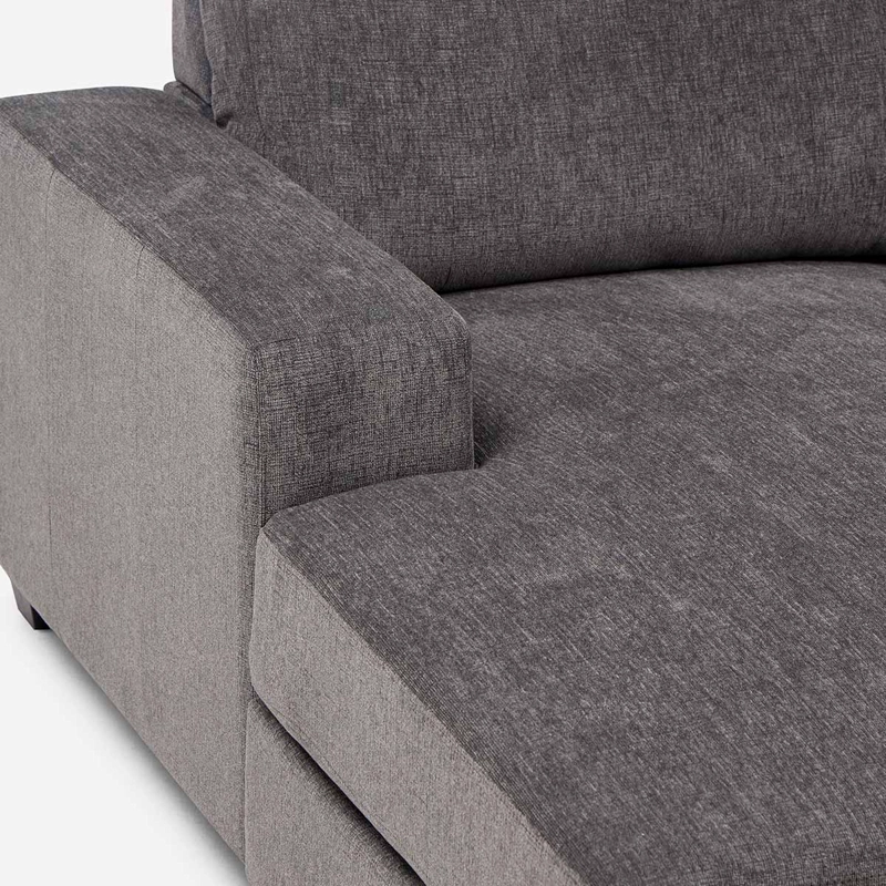 SOFA SECCIONAL SULLIVAN IZQUIERDO TELA GRIS - 8