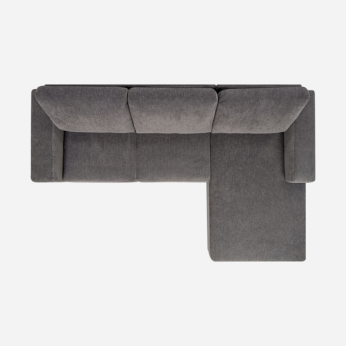SOFA SECCIONAL SULLIVAN DERECHO TELA GRIS - 4