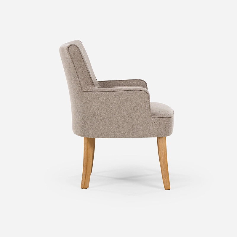 SET 2 POLTRONAS EMILY II TELA TAUPE - 5