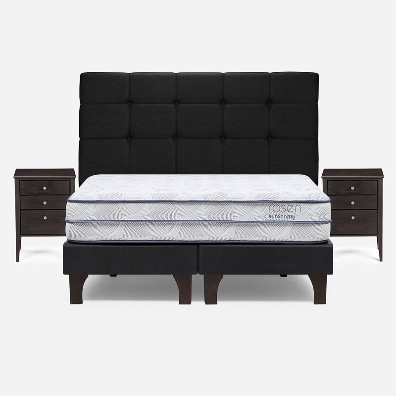 CAMA AUTONOMY SKY 2 PLAZAS BD + SET DE MUEBLES ISSEY - 1