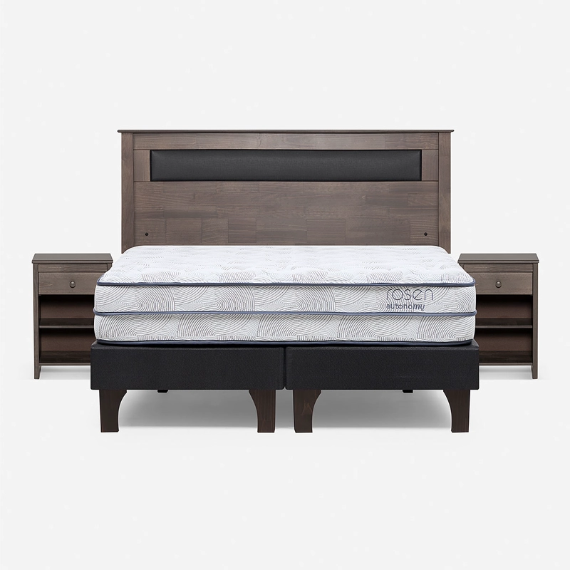 CAMA AUTONOMY SKY 2 PLAZAS BD + SET DE MUEBLES FERRARA - 1