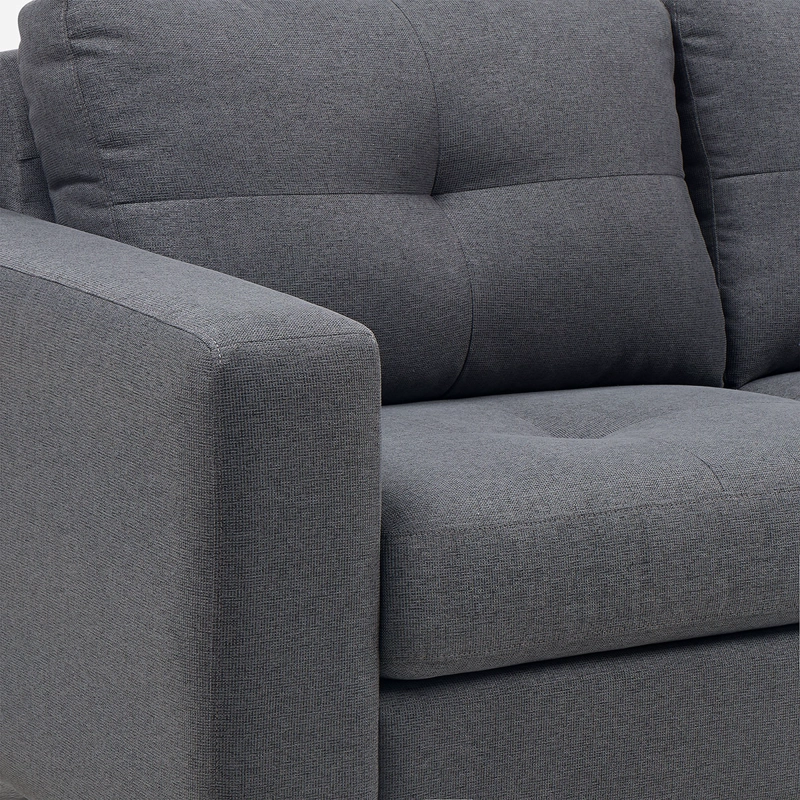 SOFA LARA 3 CUERPOS COLOR GRAFITO - 6