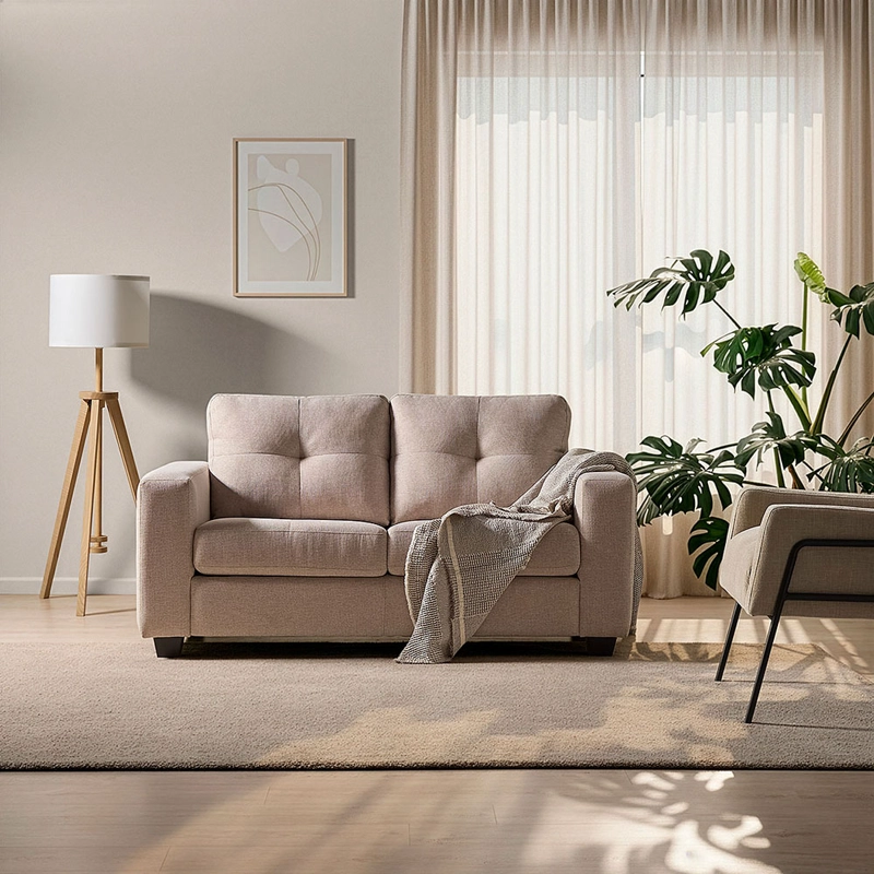 SOFA LARA 2 CUERPOS COLOR CRUDO - 2