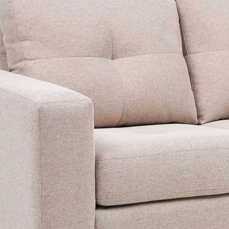 SOFA LARA 2 CUERPOS COLOR CRUDO - 6
