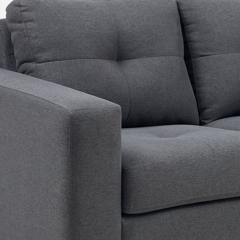 SOFA LARA 2 CUERPOS COLOR GRAFITO - 6