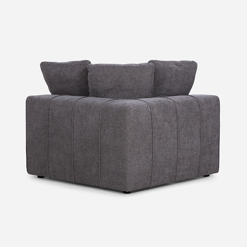 ESQUINERO DORNIE TELA GRIS - 4
