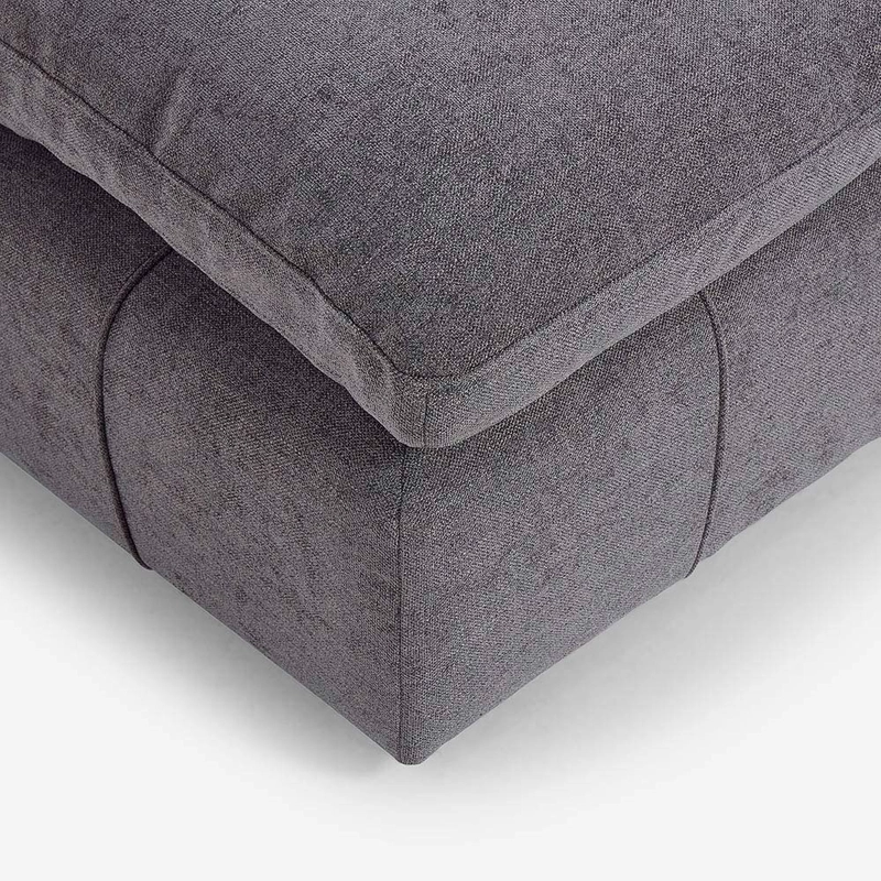 OTOMAN DORNIE TELA GRIS - 4