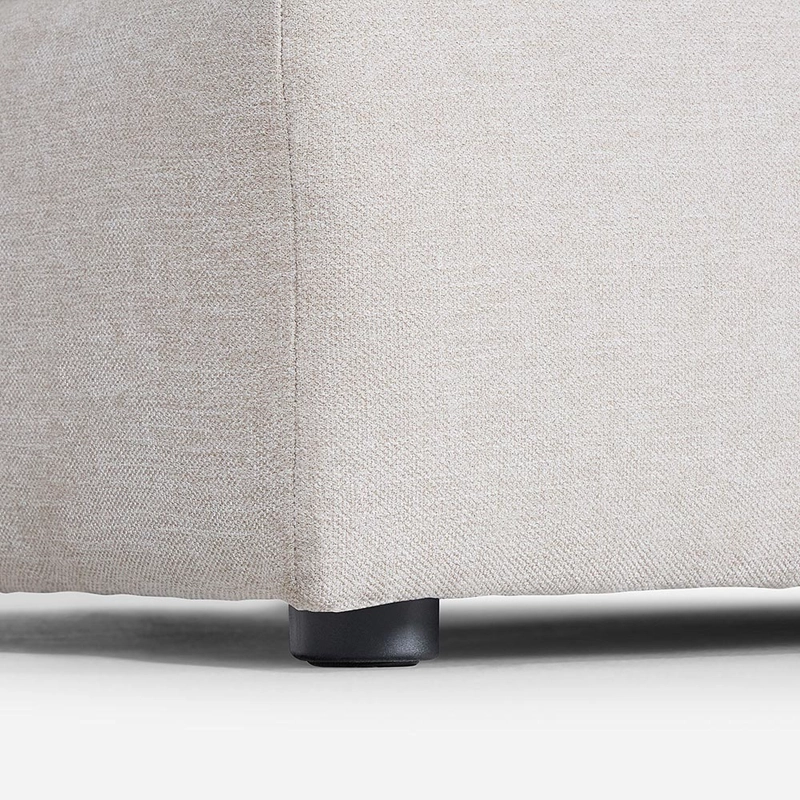 SOFA MODULAR ROSEN CHARLY TELA 4 PIEZAS MARRON - 5