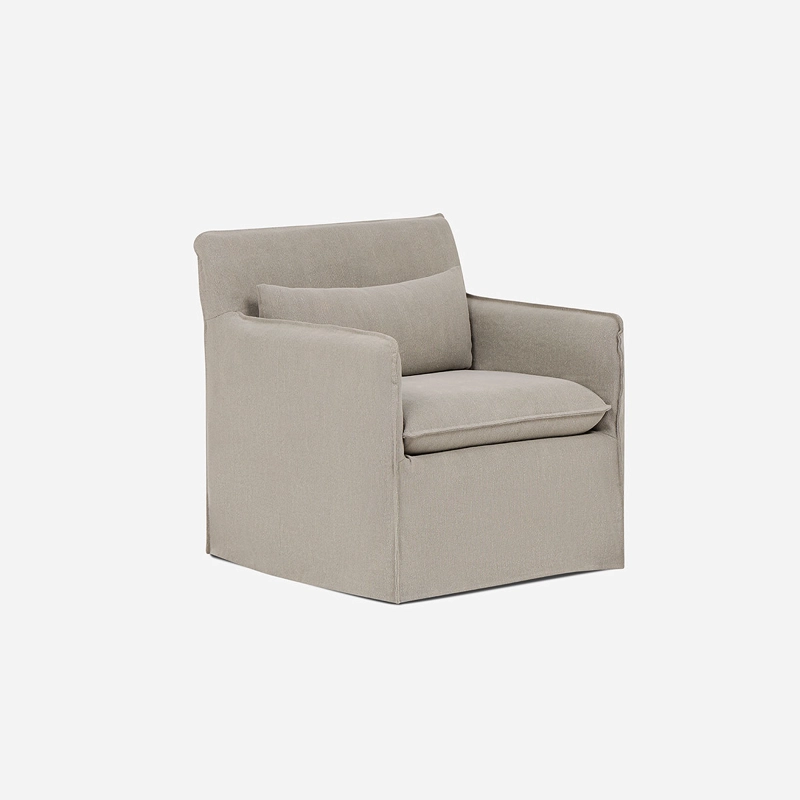 SILLON LAZCANO 1 CUERPO TELA TAUPE - 1