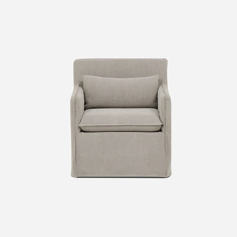 SILLON LAZCANO 1 CUERPO TELA TAUPE - 2