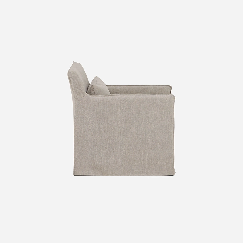SILLON LAZCANO 1 CUERPO TELA TAUPE - 3