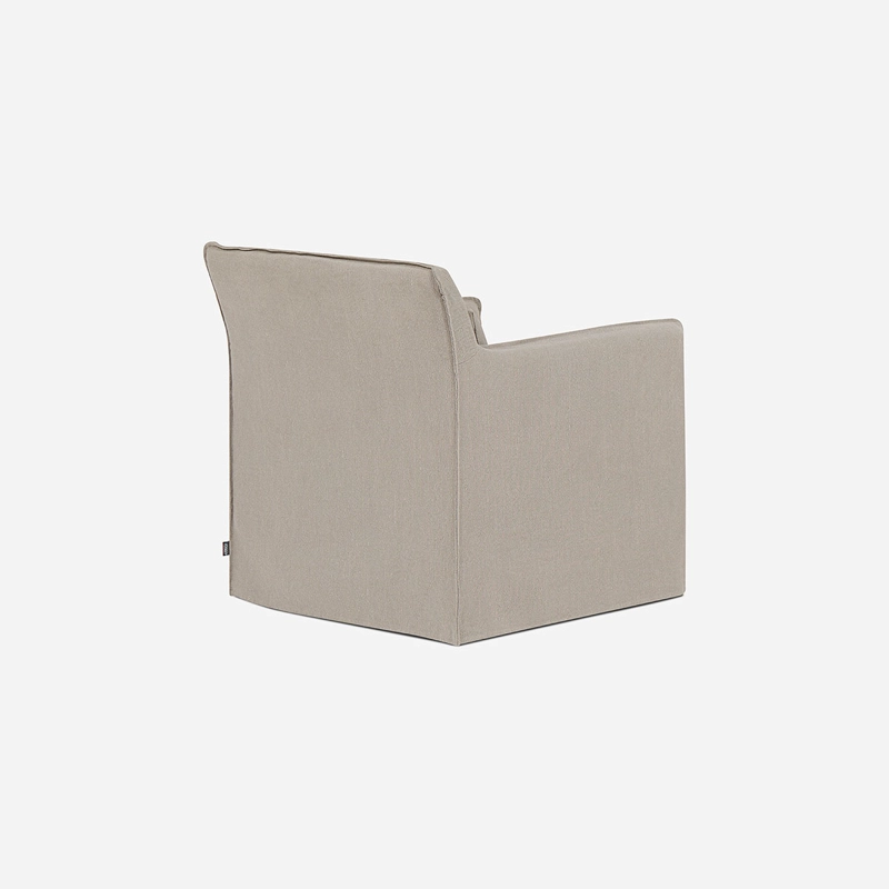 SILLON LAZCANO 1 CUERPO TELA TAUPE - 4