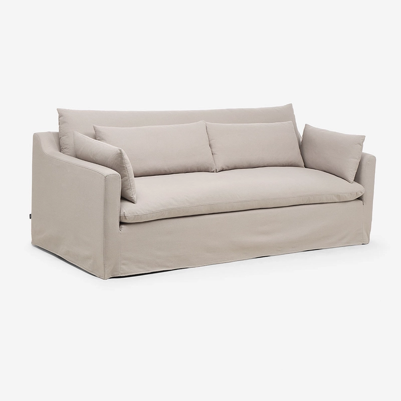SOFA BANGLI 3 CUERPOS TELA GRIS - 1