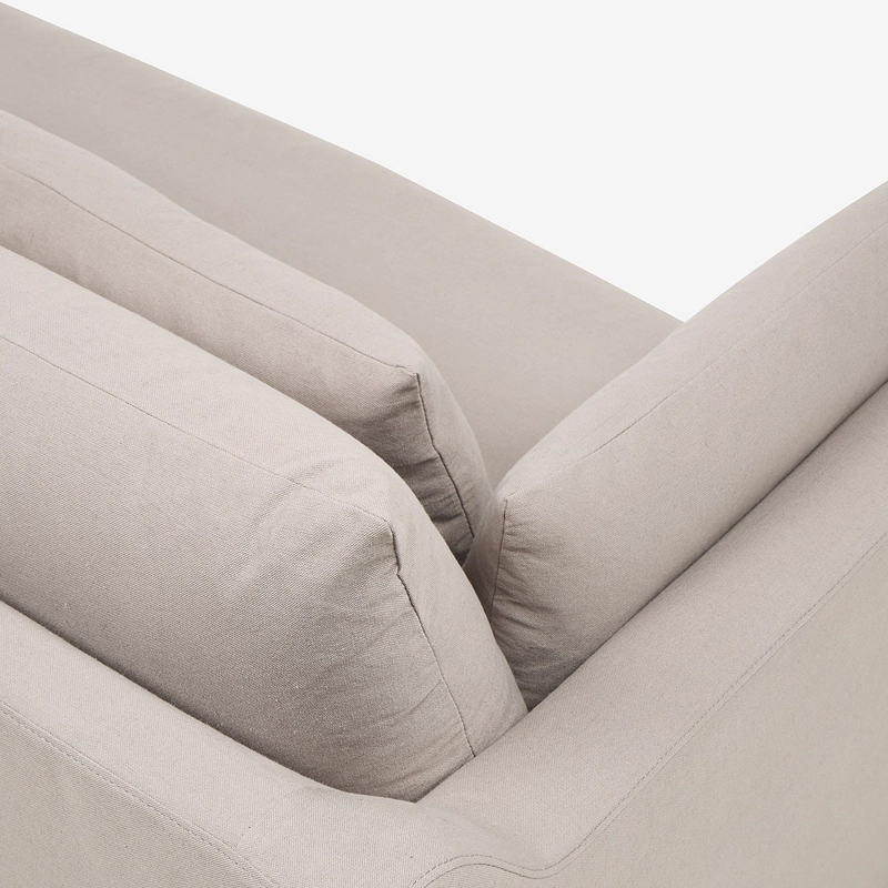 SOFA BANGLI 3 CUERPOS TELA GRIS - 2