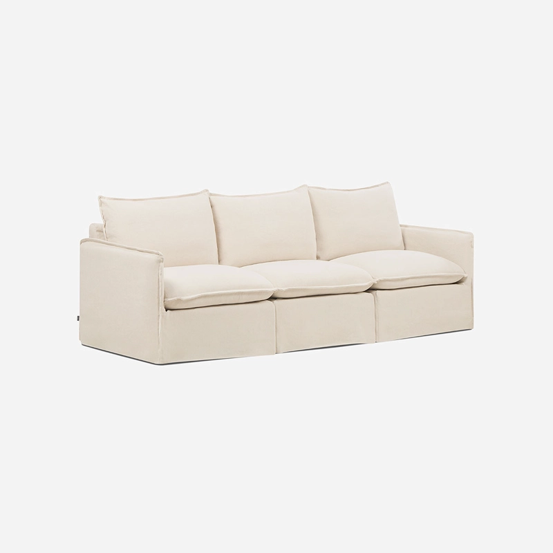 SOFA MODULAR TERRA 3 PIEZAS TELA CRUDO - 1
