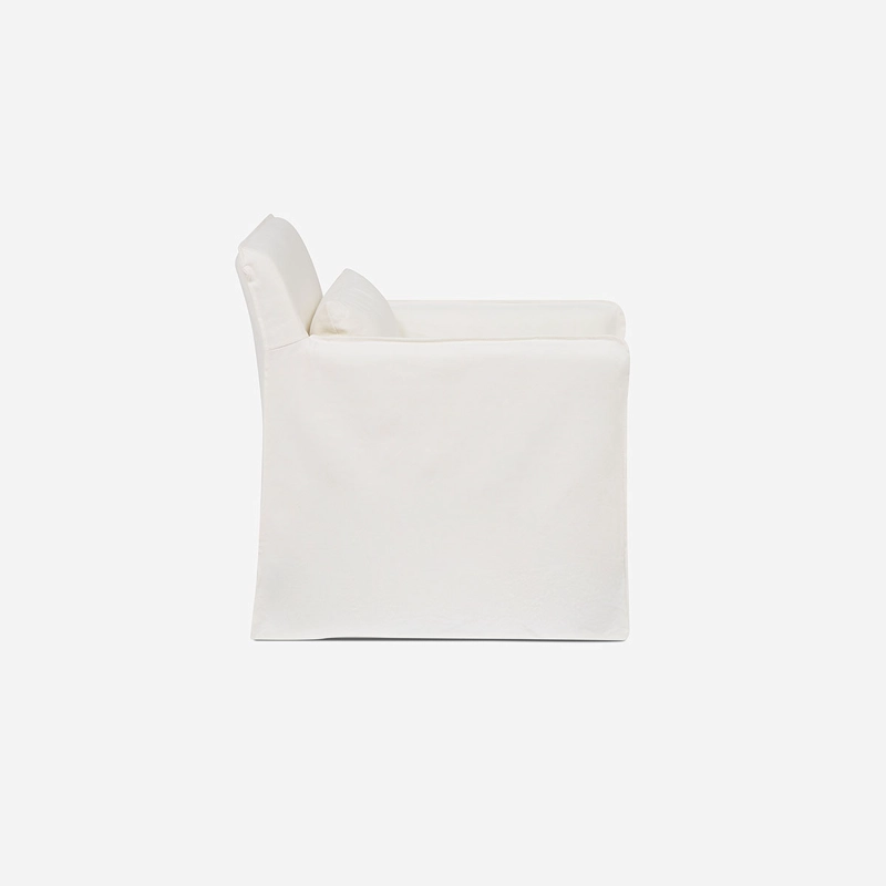 SILLON LAZCANO 1 CUERPO TELA BLANCO - 3