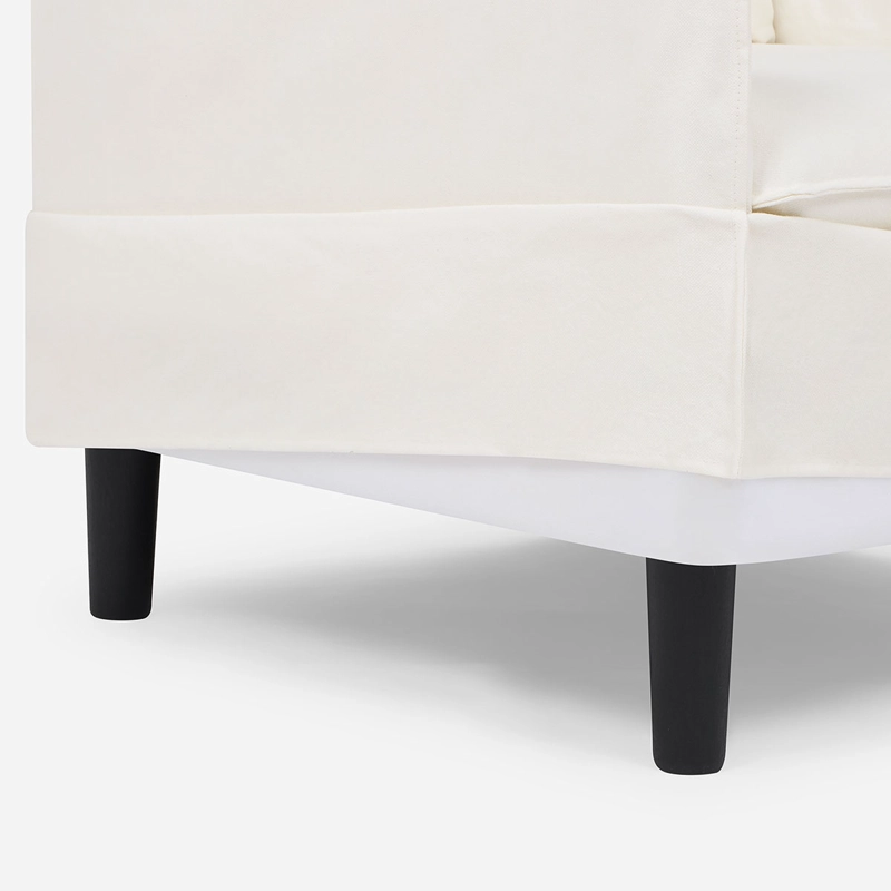 SILLON LAZCANO 1 CUERPO TELA BLANCO - 6